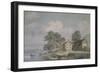 Farmhouse by a Lake in the Lake District, c.1797-J. M. W. Turner-Framed Giclee Print