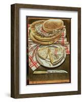 Farmhouse Camembert and Brie, 1984-Sandra Lawrence-Framed Giclee Print