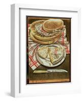 Farmhouse Camembert and Brie, 1984-Sandra Lawrence-Framed Giclee Print