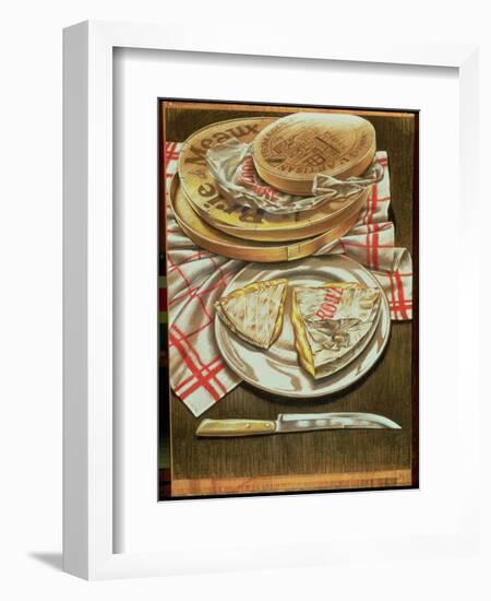 Farmhouse Camembert and Brie, 1984-Sandra Lawrence-Framed Giclee Print