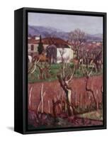 Farmhouse (Casa Colonica)-Ardengo Soffici-Framed Stretched Canvas