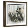 Farmhouse Cows-null-Framed Art Print