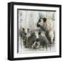 Farmhouse Cows-null-Framed Art Print