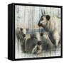 Farmhouse Cows-null-Framed Stretched Canvas