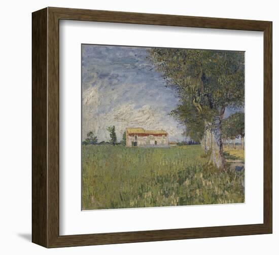 Farmhouse in a Wheat Field, 1888-Vincent van Gogh-Framed Art Print