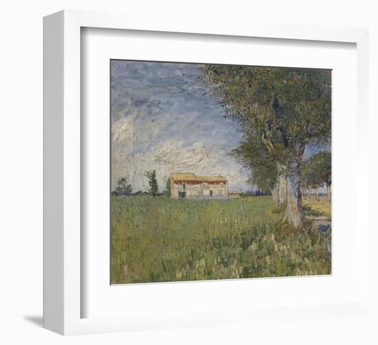 Farmhouse in a Wheat Field, 1888-Vincent van Gogh-Framed Art Print