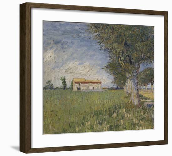 Farmhouse in a Wheat Field, 1888-Vincent van Gogh-Framed Art Print