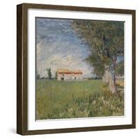 Farmhouse in a Wheat Field, 1888-Vincent van Gogh-Framed Giclee Print