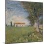 Farmhouse in a Wheat Field, 1888-Vincent van Gogh-Mounted Premium Giclee Print