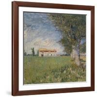 Farmhouse in a Wheat Field, 1888-Vincent van Gogh-Framed Giclee Print