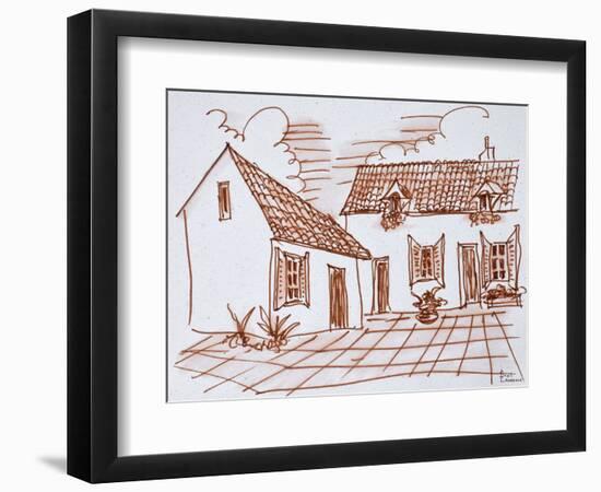 Farmhouse in Belle, France-Richard Lawrence-Framed Photographic Print