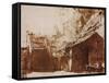 Farmhouse in Light and Shadow-Rembrandt van Rijn-Framed Stretched Canvas