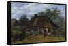 Farmhouse in Nuenen (La Chaumièr)-Vincent van Gogh-Framed Stretched Canvas