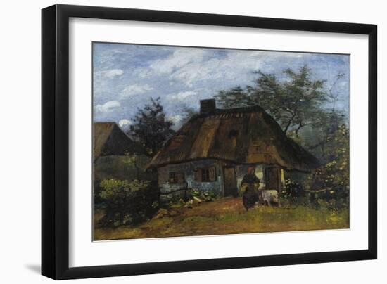 Farmhouse in Nuenen (La Chaumièr)-Vincent van Gogh-Framed Giclee Print