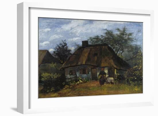 Farmhouse in Nuenen (La Chaumièr)-Vincent van Gogh-Framed Giclee Print