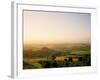 Farmhouse in Rolling Tuscan Landscape at Dawn-Gary Yeowell-Framed Photographic Print