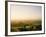 Farmhouse in Rolling Tuscan Landscape at Dawn-Gary Yeowell-Framed Photographic Print