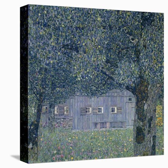 Farmhouse in Upper Austria-Gustav Klimt-Stretched Canvas