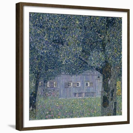 Farmhouse in Upper Austria-Gustav Klimt-Framed Giclee Print