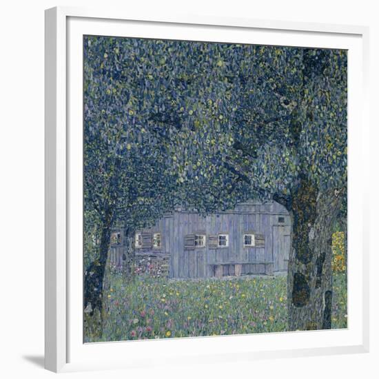 Farmhouse in Upper Austria-Gustav Klimt-Framed Giclee Print