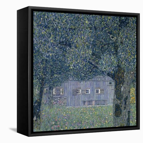 Farmhouse in Upper Austria-Gustav Klimt-Framed Stretched Canvas