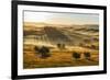 Farmhouse in Val D'orcia after Sunset, Tuscany, Italyd'orcia after Sunset, Tuscany, Italy-fisfra-Framed Photographic Print