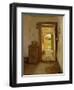 Farmhouse Interior with an Open Door-Gustav Vermehren-Framed Giclee Print