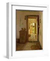 Farmhouse Interior with an Open Door-Gustav Vermehren-Framed Giclee Print