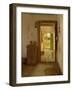 Farmhouse Interior with an Open Door-Gustav Vermehren-Framed Giclee Print