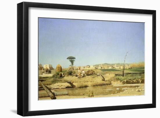 Farmhouse Near Naples, 1866-Giuseppe De Nittis-Framed Giclee Print