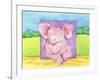 Farmhouse Pig-Claudia Interrante-Framed Giclee Print