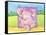 Farmhouse Pig-Claudia Interrante-Framed Stretched Canvas