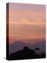 Farmhouse Silhouetted at Sunset-Merrill Images-Stretched Canvas