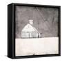 Farmhouse under Grey Skies-Ynon Mabat-Framed Stretched Canvas