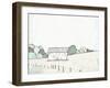 Farmhouse Under White Skies-Ynon Mabat-Framed Photographic Print