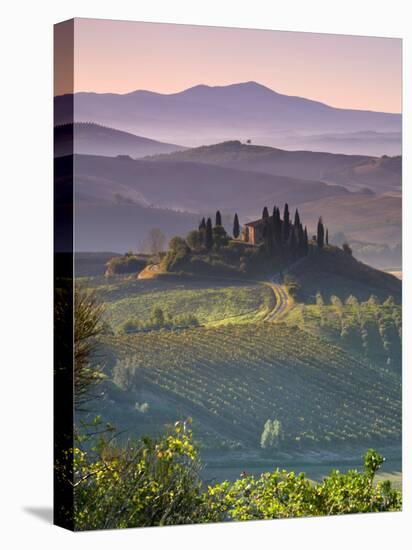 Farmhouse, Val D' Orcia, Tuscany, Italy-Doug Pearson-Stretched Canvas