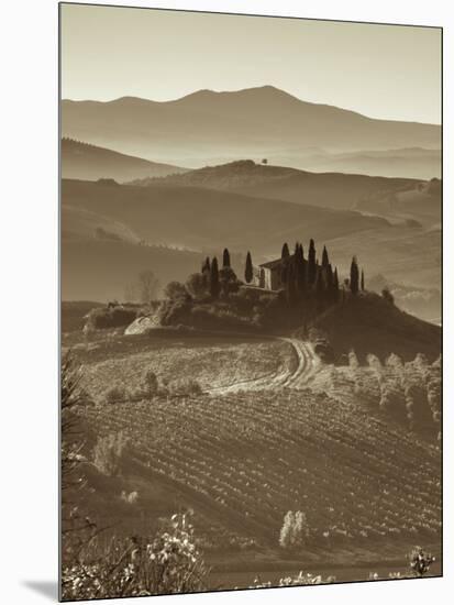 Farmhouse, Val D' Orcia, Tuscany, Italy-Doug Pearson-Mounted Photographic Print