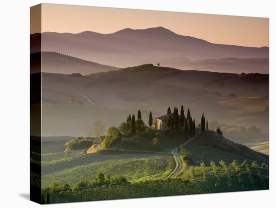 Farmhouse, Val D' Orcia, Tuscany, Italy-Doug Pearson-Stretched Canvas