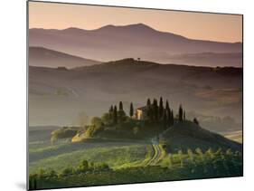 Farmhouse, Val D' Orcia, Tuscany, Italy-Doug Pearson-Mounted Photographic Print