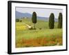 Farmhouse, Val D' Orcia, Tuscany, Italy-Doug Pearson-Framed Photographic Print