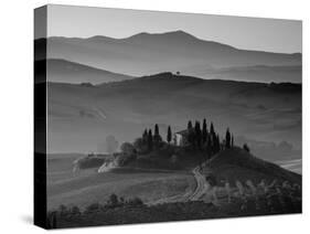 Farmhouse, Val D' Orcia, Tuscany, Italy-Doug Pearson-Stretched Canvas