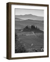 Farmhouse, Val D' Orcia, Tuscany, Italy-Doug Pearson-Framed Photographic Print