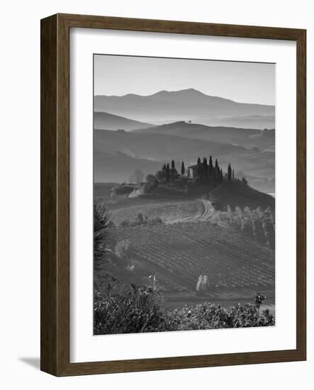 Farmhouse, Val D' Orcia, Tuscany, Italy-Doug Pearson-Framed Photographic Print