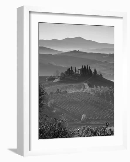 Farmhouse, Val D' Orcia, Tuscany, Italy-Doug Pearson-Framed Photographic Print