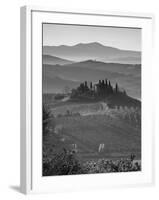 Farmhouse, Val D' Orcia, Tuscany, Italy-Doug Pearson-Framed Photographic Print