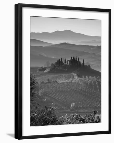 Farmhouse, Val D' Orcia, Tuscany, Italy-Doug Pearson-Framed Photographic Print