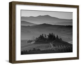 Farmhouse, Val D' Orcia, Tuscany, Italy-Doug Pearson-Framed Photographic Print