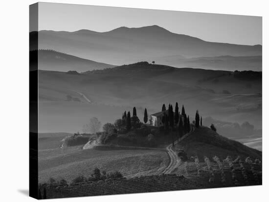 Farmhouse, Val D' Orcia, Tuscany, Italy-Doug Pearson-Stretched Canvas