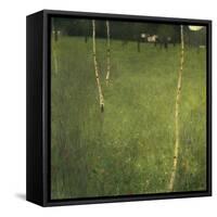 Farmhouse with Birch Trees (Bauenhaus Mit Birken)-Gustav Klimt-Framed Stretched Canvas