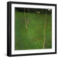 Farmhouse with Birch Trees-Gustav Klimt-Framed Giclee Print